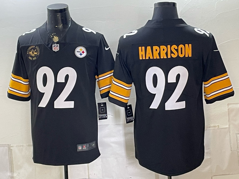 2026 Men Pittsburgh Steelers #92 Harrison Black Limited Nike NFL Jersey0831002->pittsburgh steelers->NFL Jersey